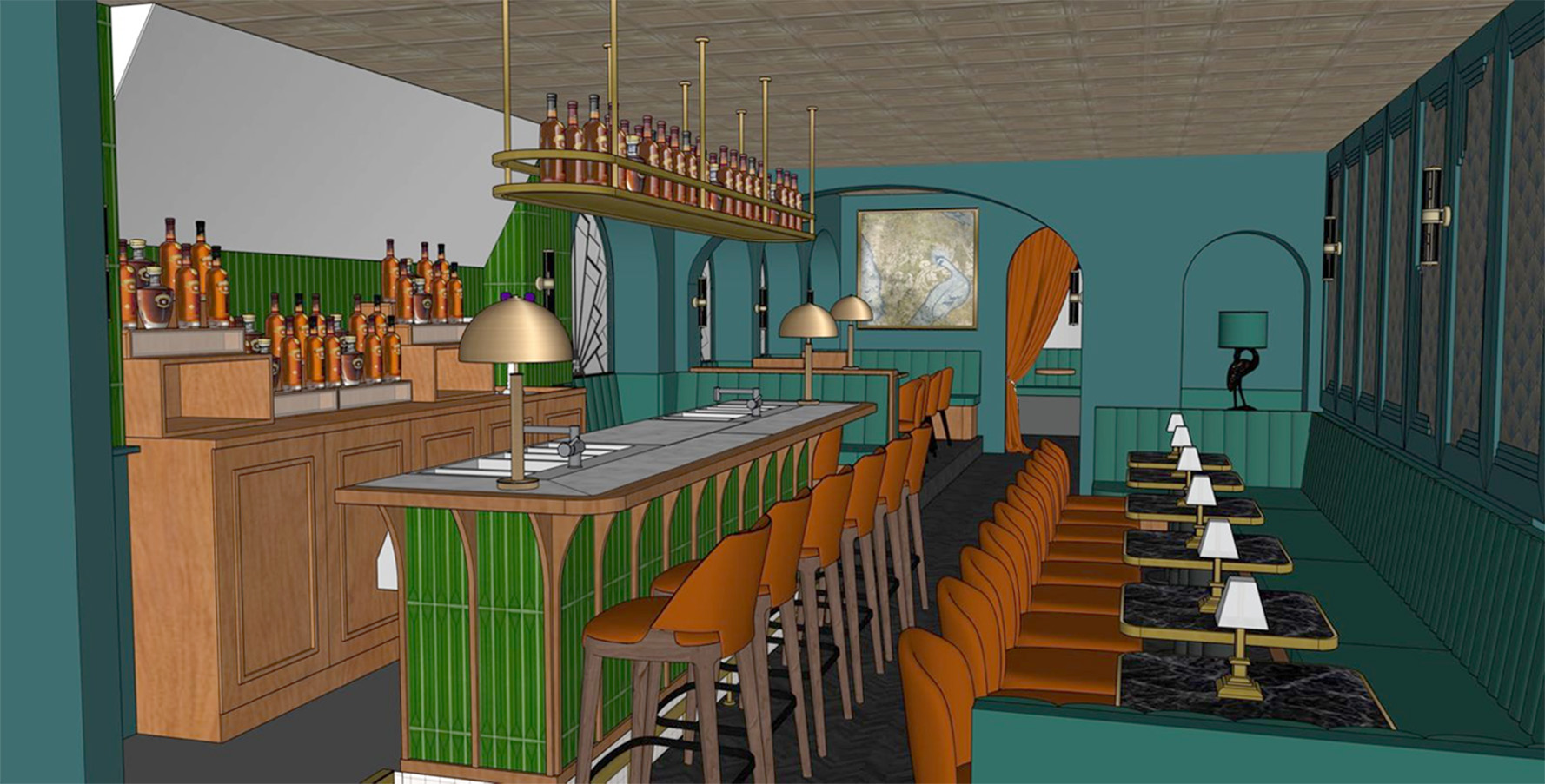Cocktailbar sketchup 2